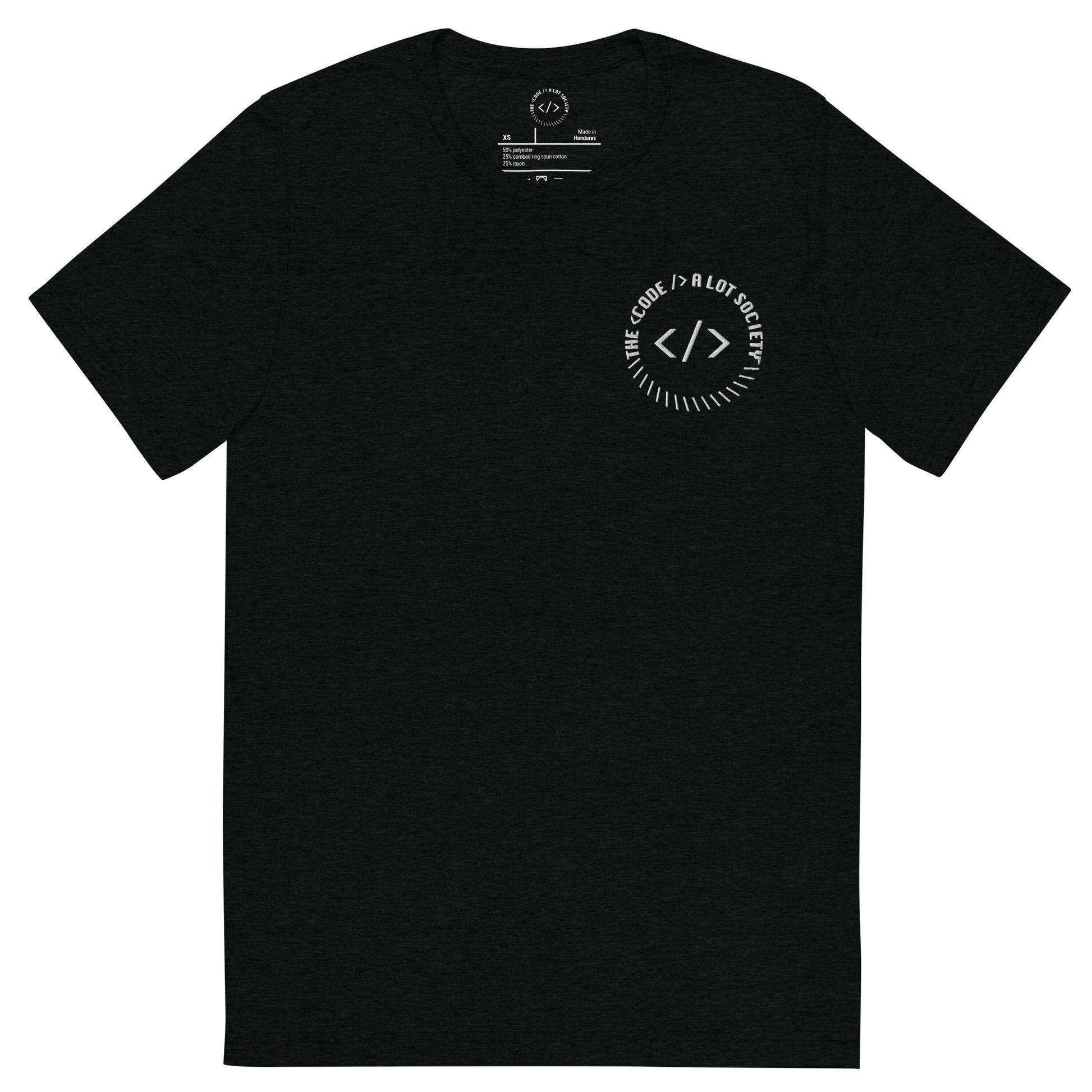 Embroidered Signature Logo Tee - The Code A Lot Society